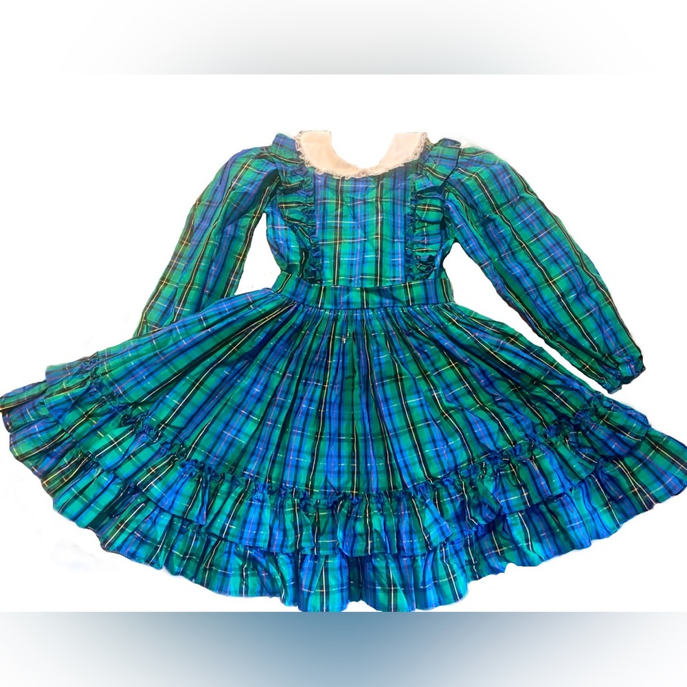 🥳SALE🥳Gotcha Covered plaid taffeta cottagecore dress